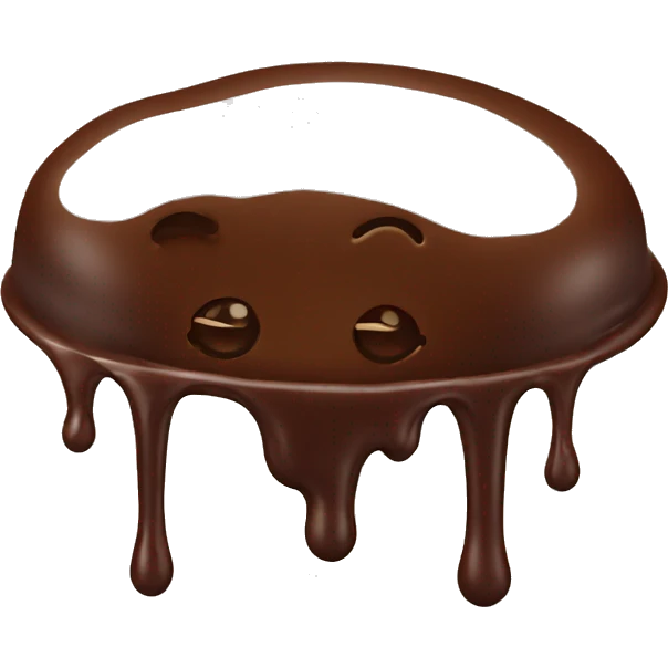 melting chocolate emoji