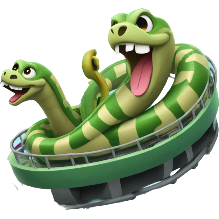 snake on a rollercoaster  emoji