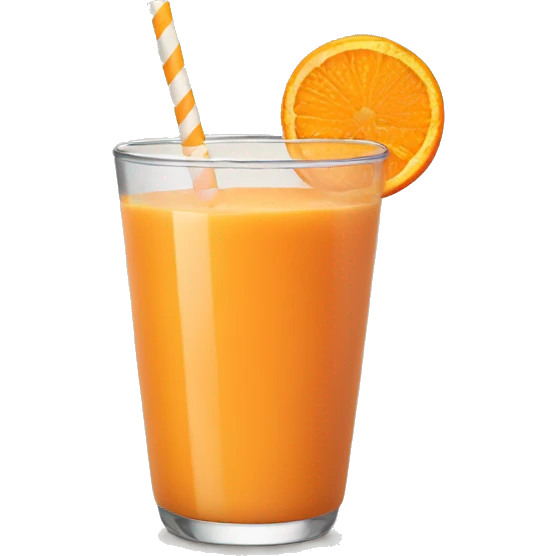 orange smoothie emoji