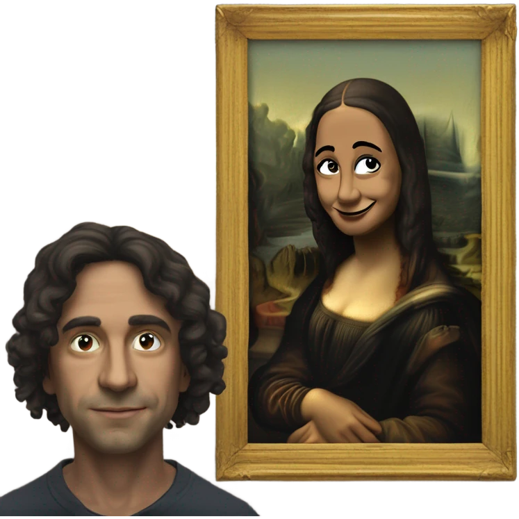 Alex Consani Mona Lisa face ￼ emoji