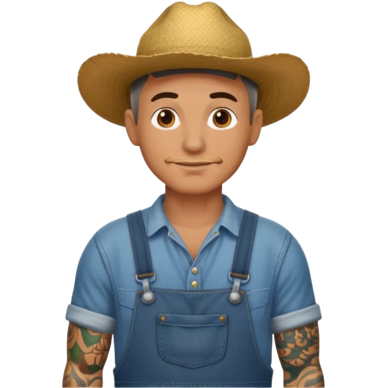 tattooed farmer emoji