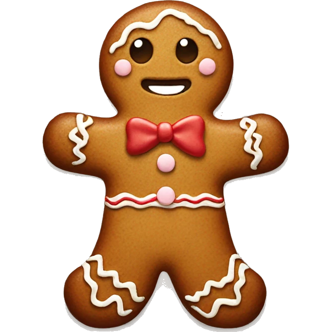 gingerbread man emoji