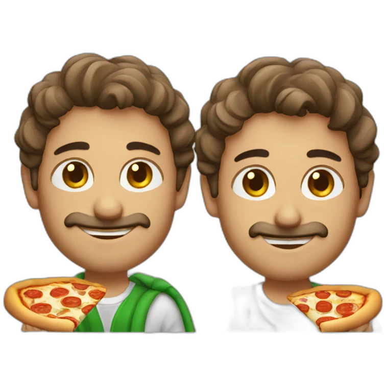 Italian guys whit piza emoji