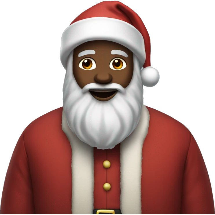 Black santa Claus emoji