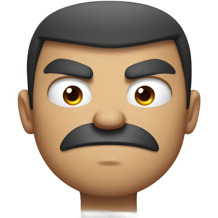 Angry looking filipino emoji