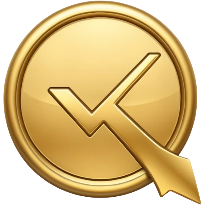 gold checkmark emoji