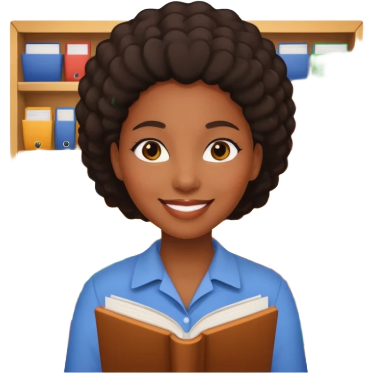Bookstore Clerk black woman emoji