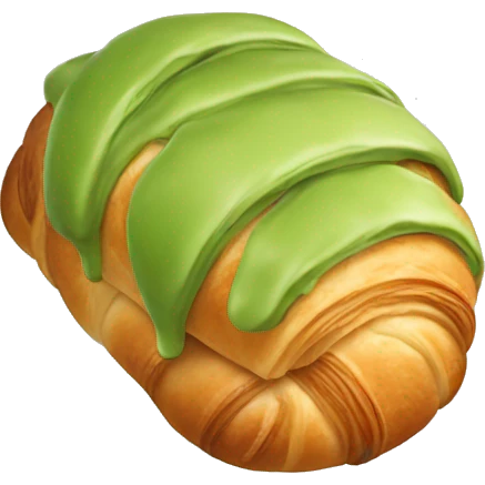 matcha croissant emoji