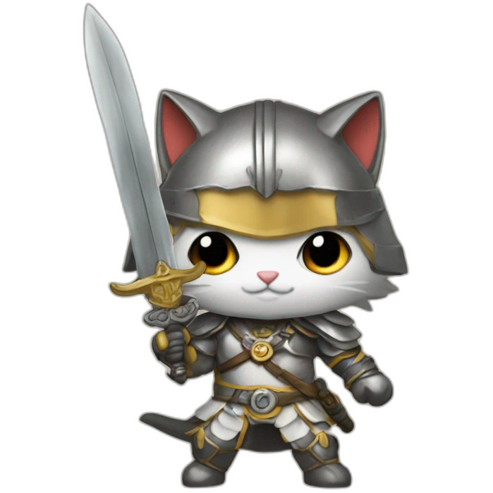 Gati con espada emoji