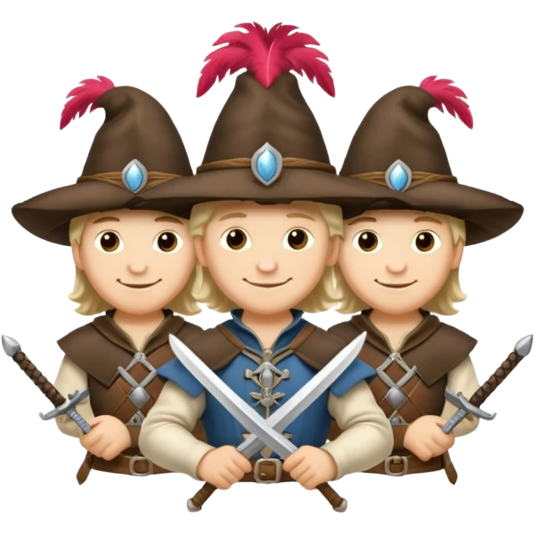 3 silahşörler emoji