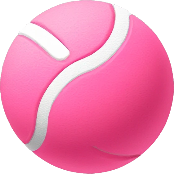 baby pink Tennis ball emoji
