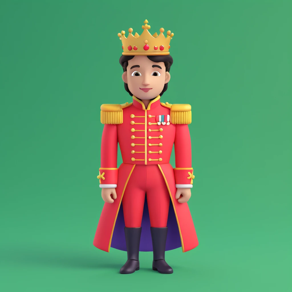 prince in red dress, royaqle background emoji