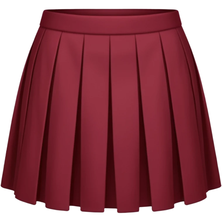 Maroon mini skirt emoji