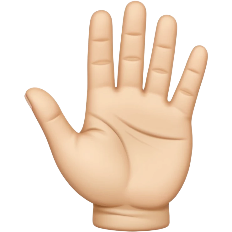 fold thumb to palm emoji