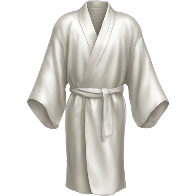 silk robe white emoji