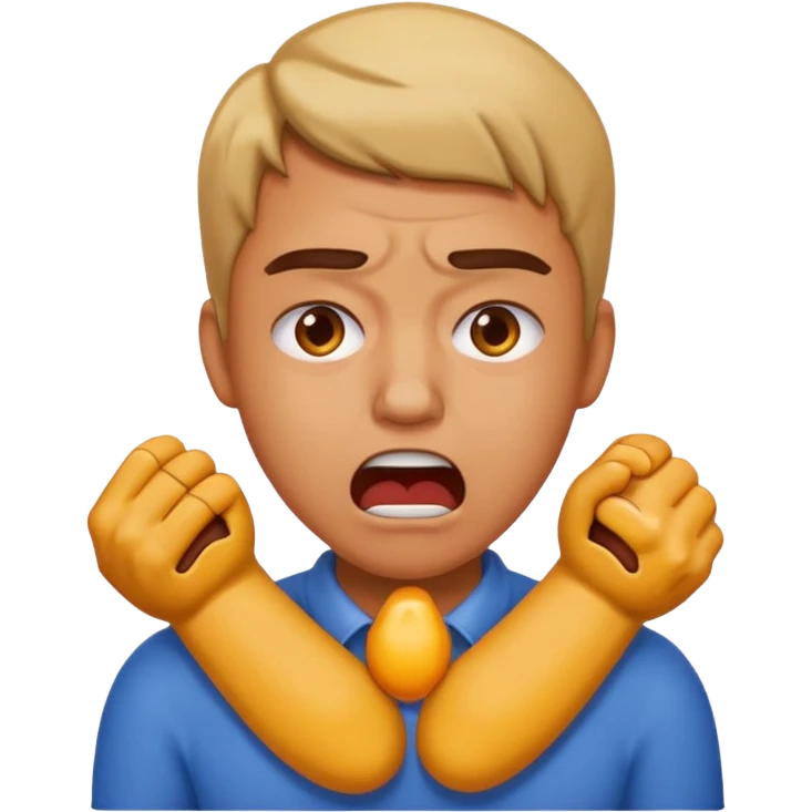 You know that thing were people pretend it choke themselves to signify anoiance. Could you make me an emoji to use emoji