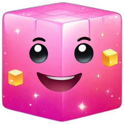 cubes with sparkles emoji
