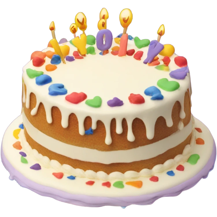 A big cake that says I’m proud of you  emoji