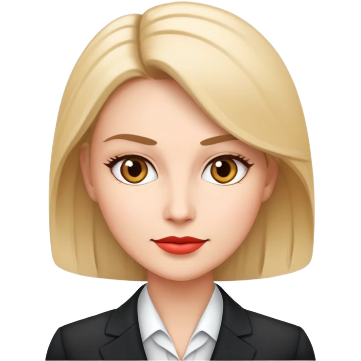 ceo woman business confidently wears smart business attire emoji
