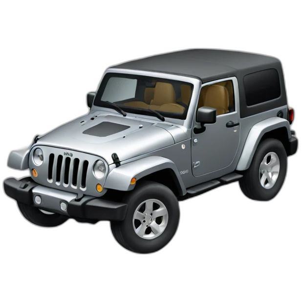 silver jeep wrangler profile emoji