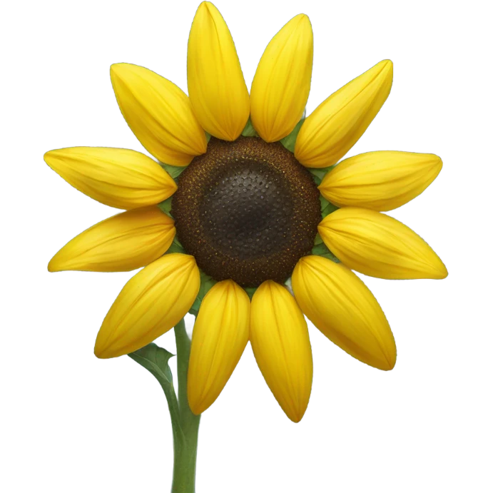 Sunflower in the snow emoji