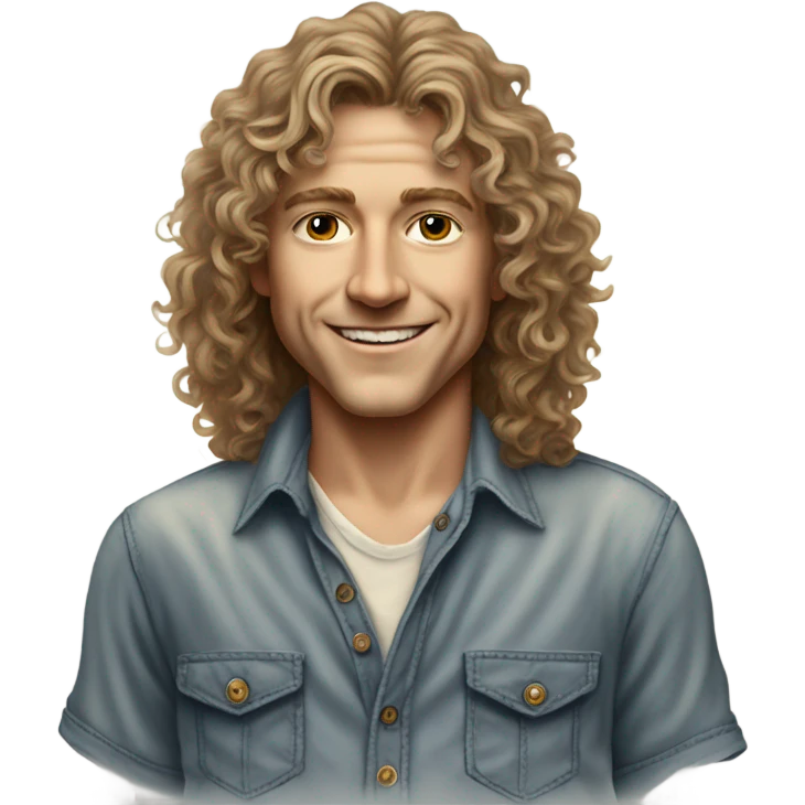 Young Robert PLant emoji