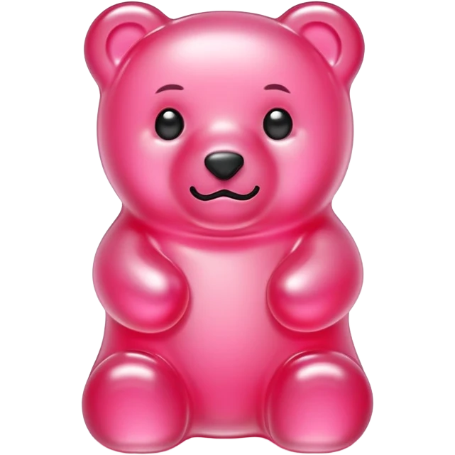 Pink gummy bear
 emoji