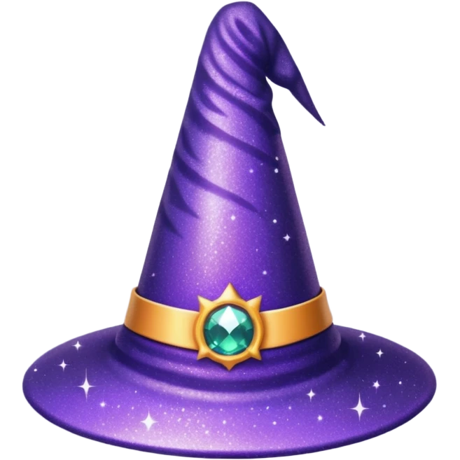 Glitter Chapéu de bruxa emoji
