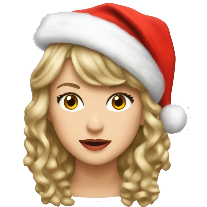 taylor swift as santa  emoji