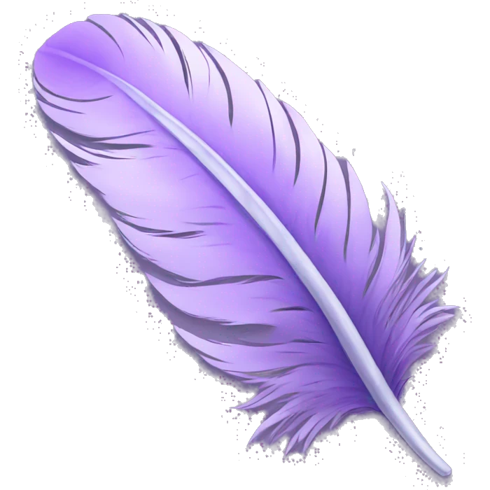 lilac feather emoji