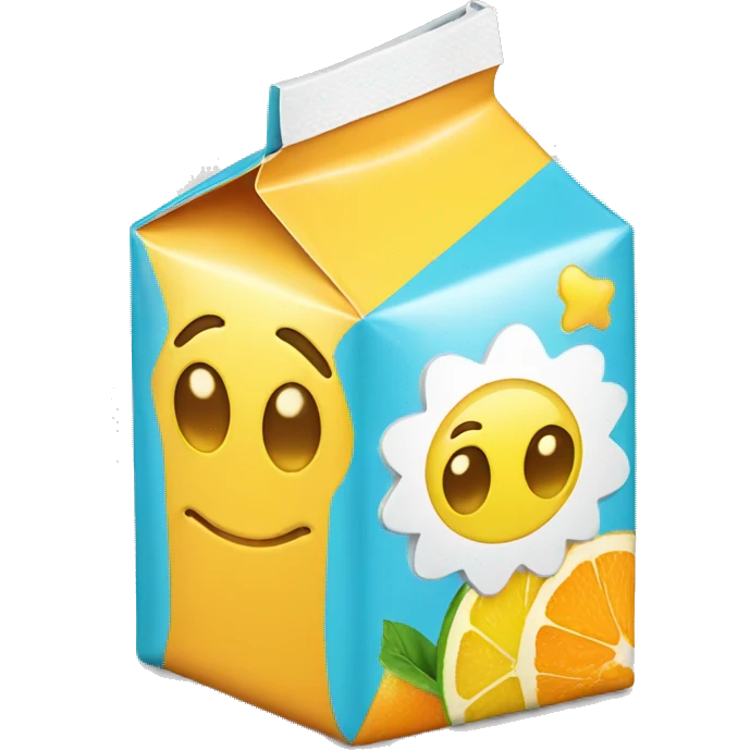 juice box with a weight as a design emoji