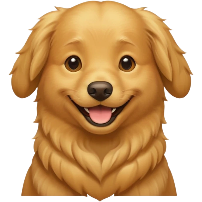 I want an emoji of a goldenretriever who is very happy emoji