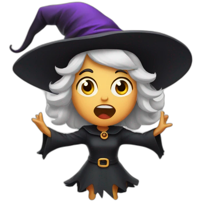 surprised witch emoji