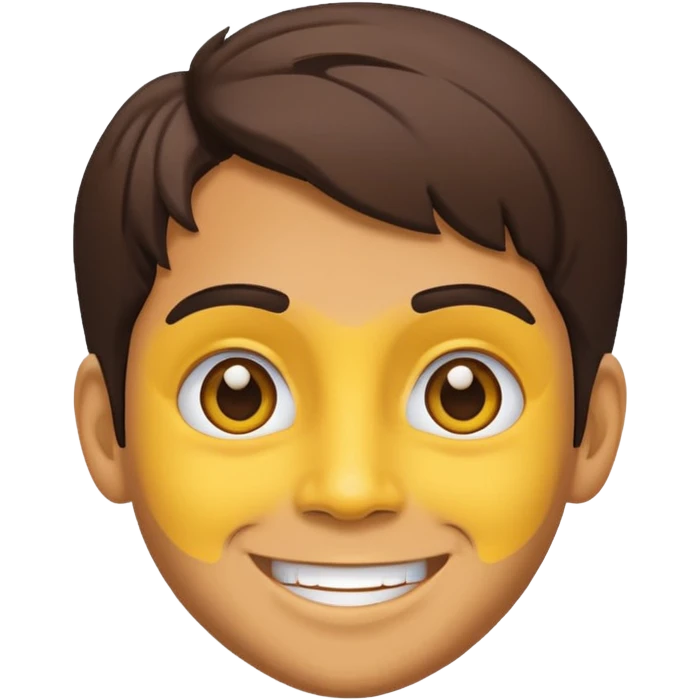 Kaka yellow face emoji