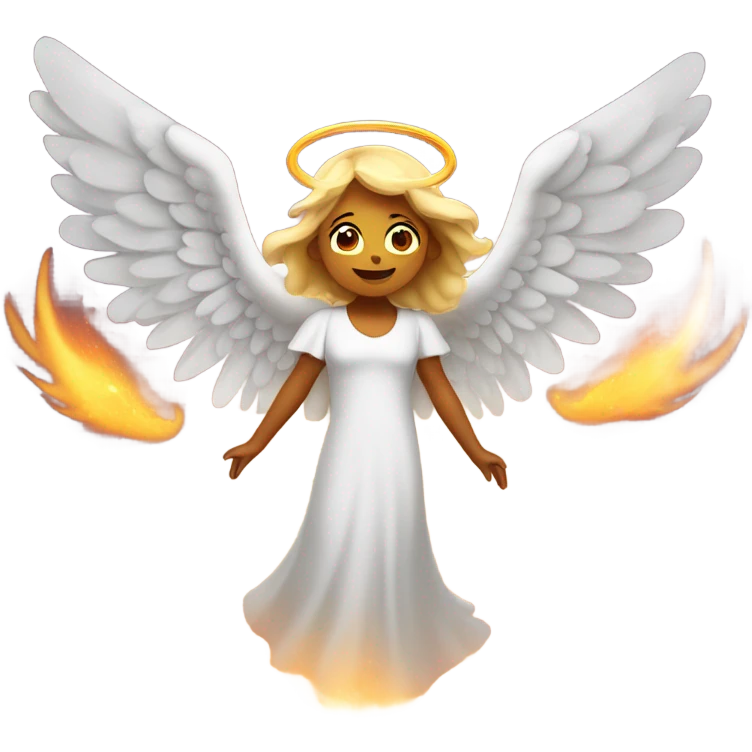 angel, surrounded by fire
 emoji
