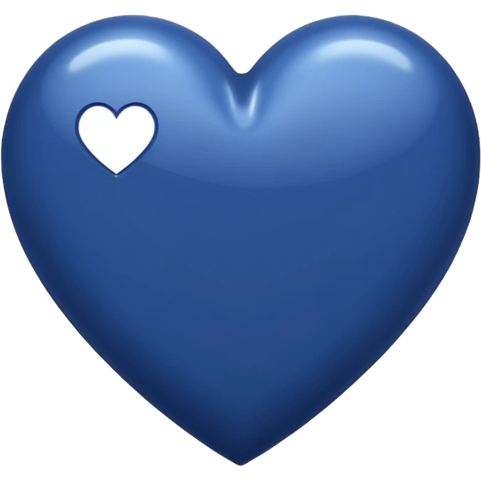 Navy blue heart emoji
