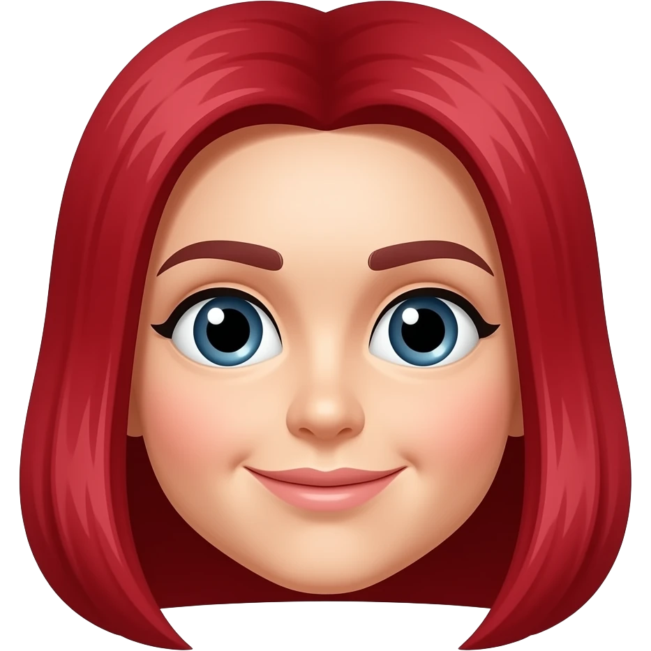 red wig emoji