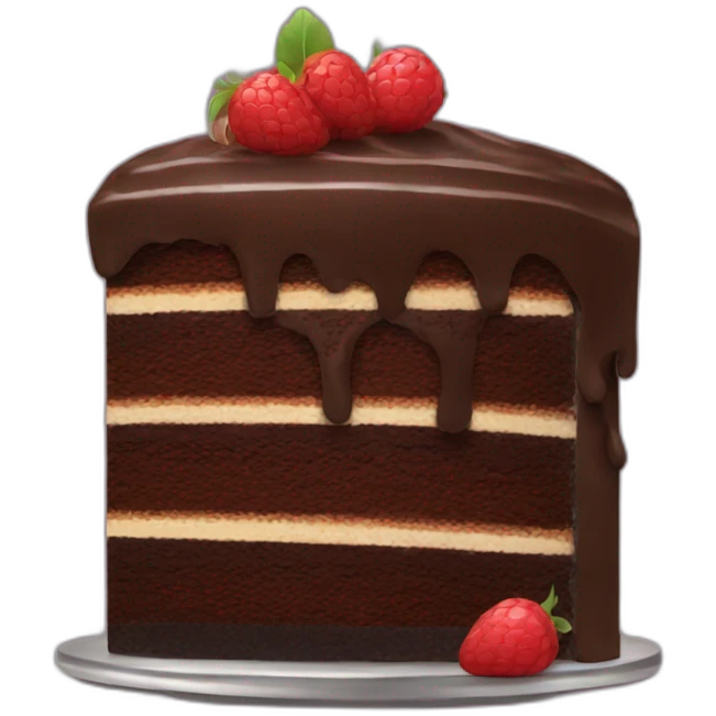 Chocolate cake emoji