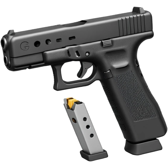 Glock 17 with an extended magazine emoji
