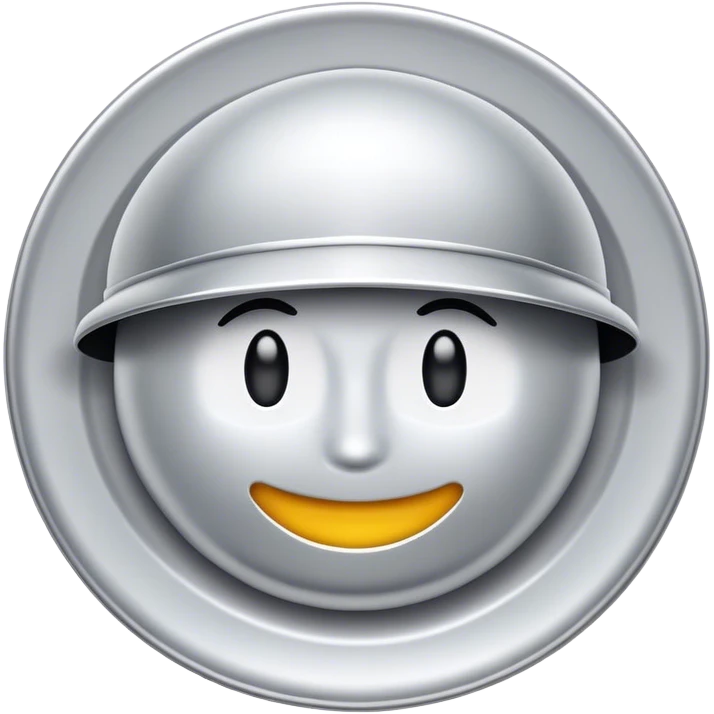 silberner präsentierteller mit haube emoji