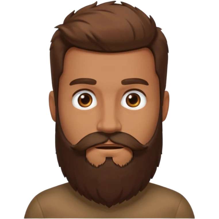 Guy with huge beard emoji