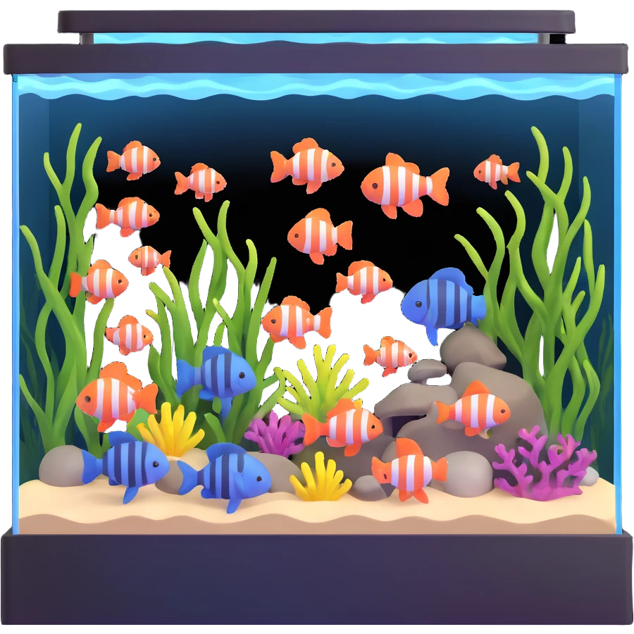 large public aquarium with sharks emoji