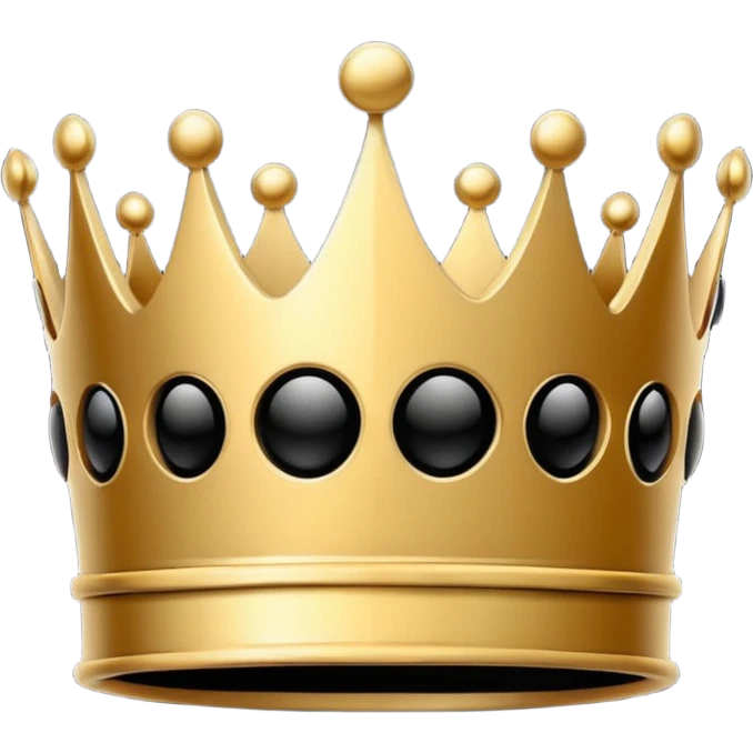 black premium logo crown simple emoji