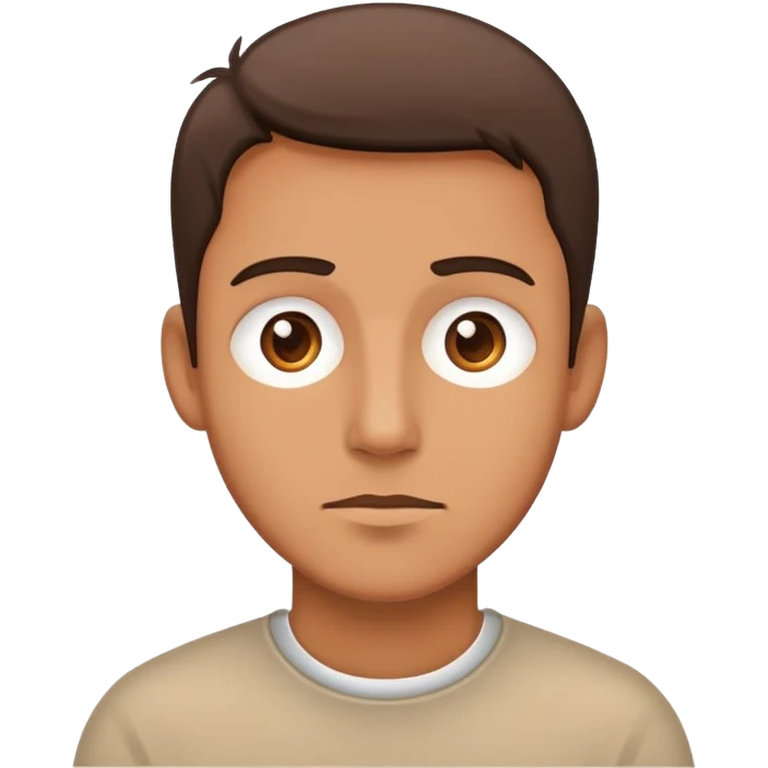 hopeful staring man emoji
