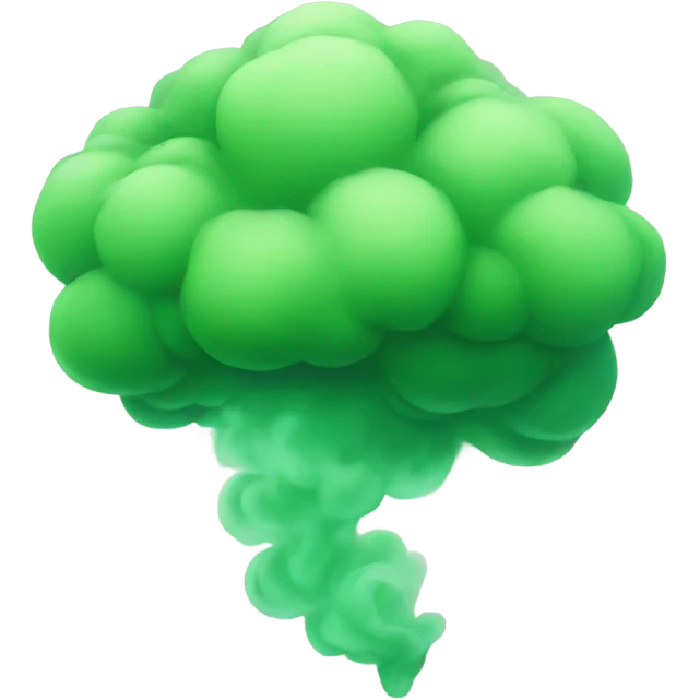 green puff of smoke emoji