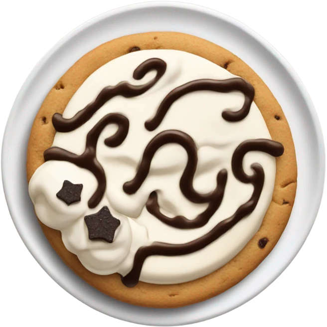 Cookies and cream emoji