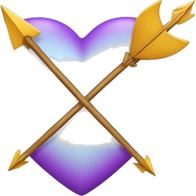 Lila heart with an arrow emoji