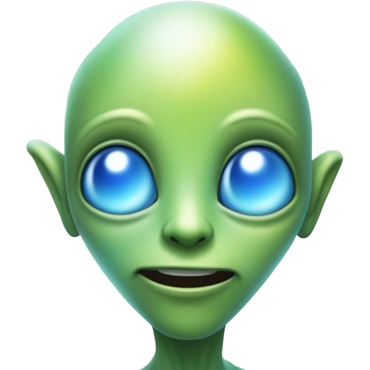 Alien peace emoji