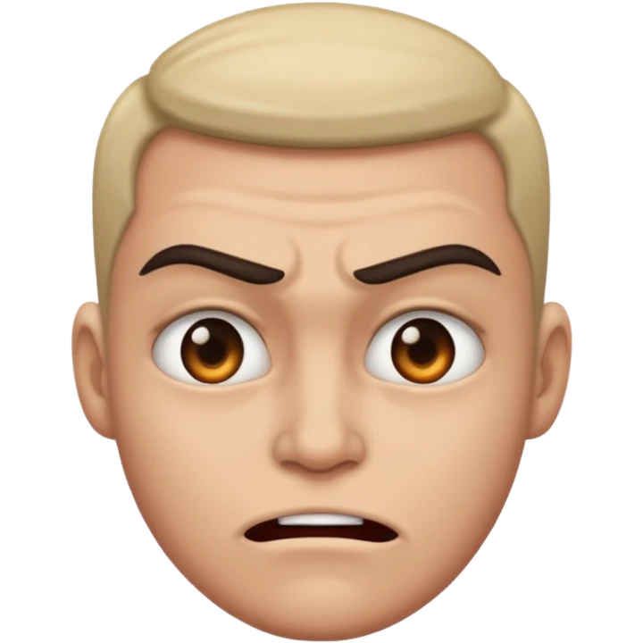 Mean face but loving  emoji