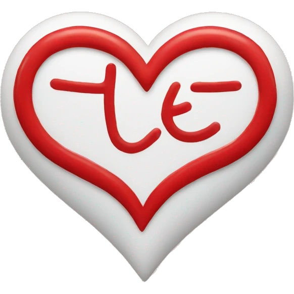 A heart with “ je t’aime” written inside  emoji